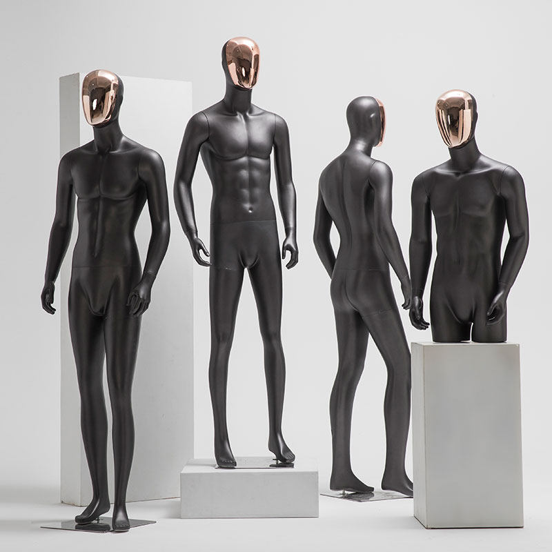 模特道具华俊全身电镀假人橱窗男服服装店哑白服装模特