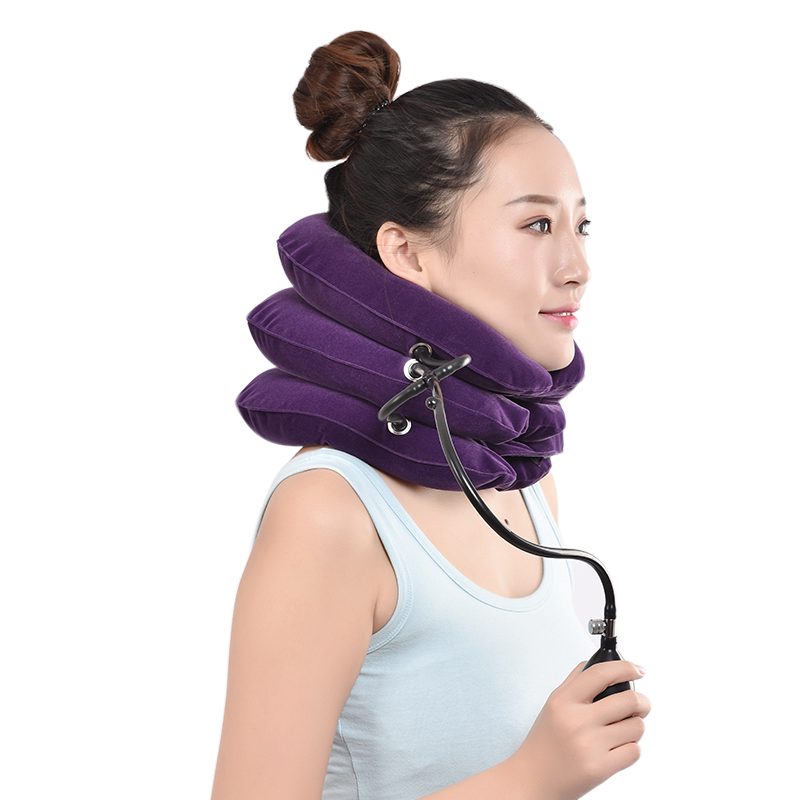 充气颈椎牵引器家用劲椎病矫正拉伸固定器颈部颈托护颈医用治疗器