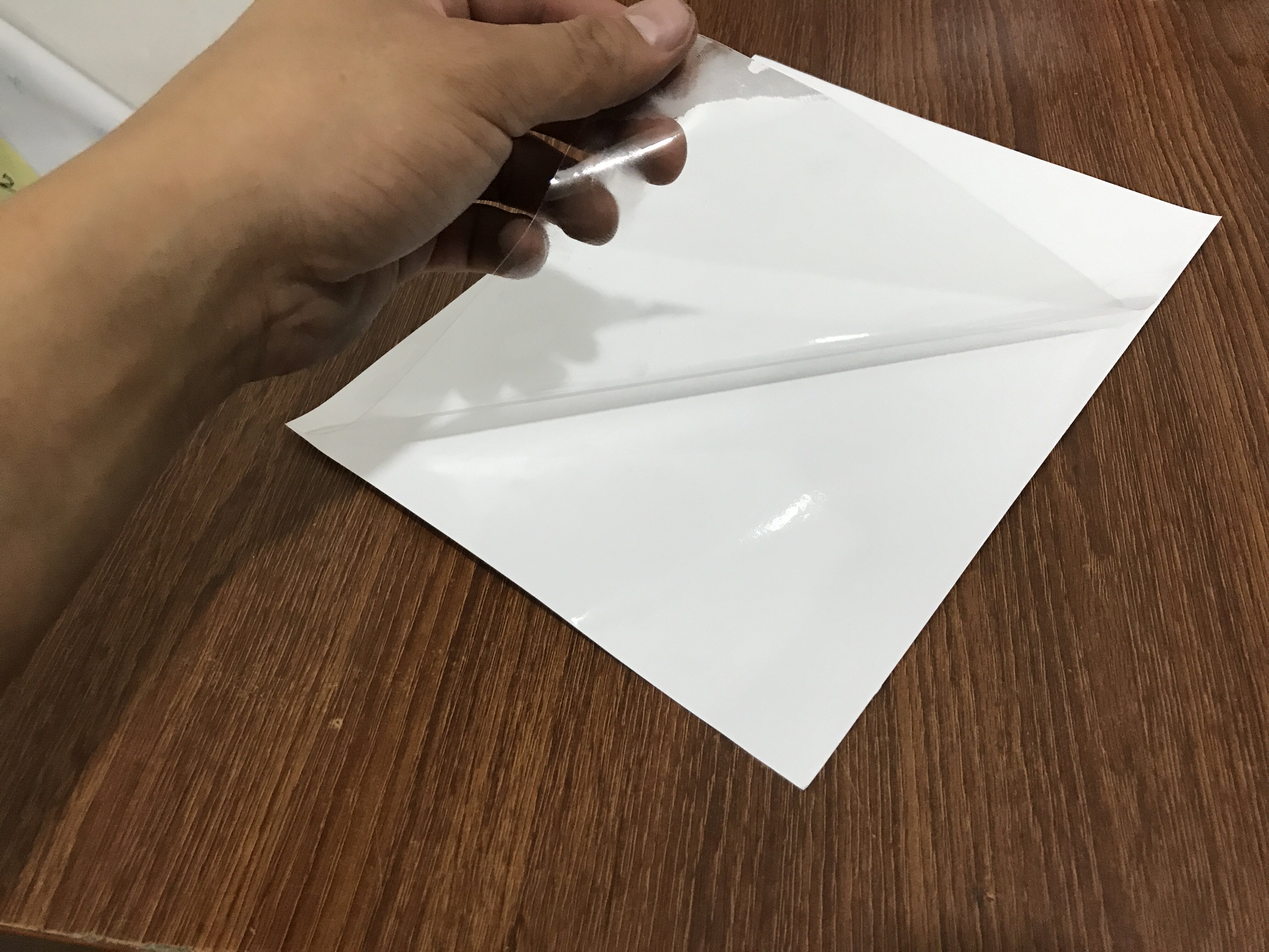 a4透明激光打印不干胶纸涂层不掉墨空白背胶打印纸贴纸封口贴pet