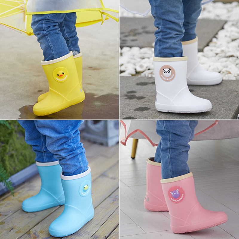 儿童雨鞋雨衣套装幼儿园水鞋男女童