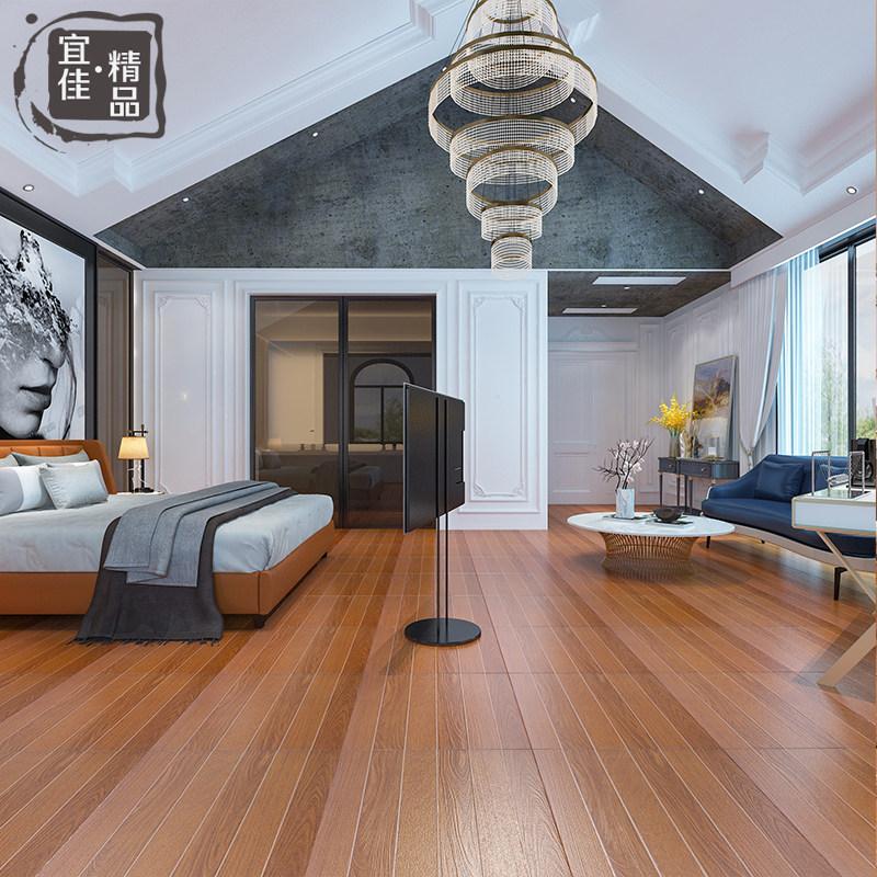 美式乡村仿木纹仿古砖600x600客厅防滑地砖房间木纹砖瓷砖地板砖