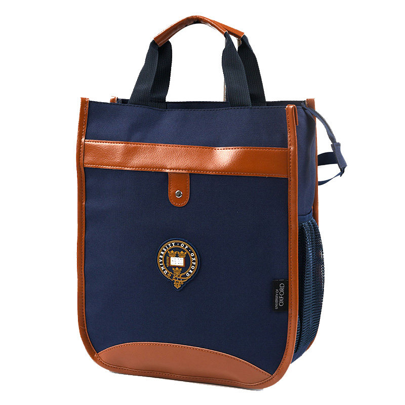 牛津大学小学生手提袋拎书袋初中中学生补习包帆布袋书包