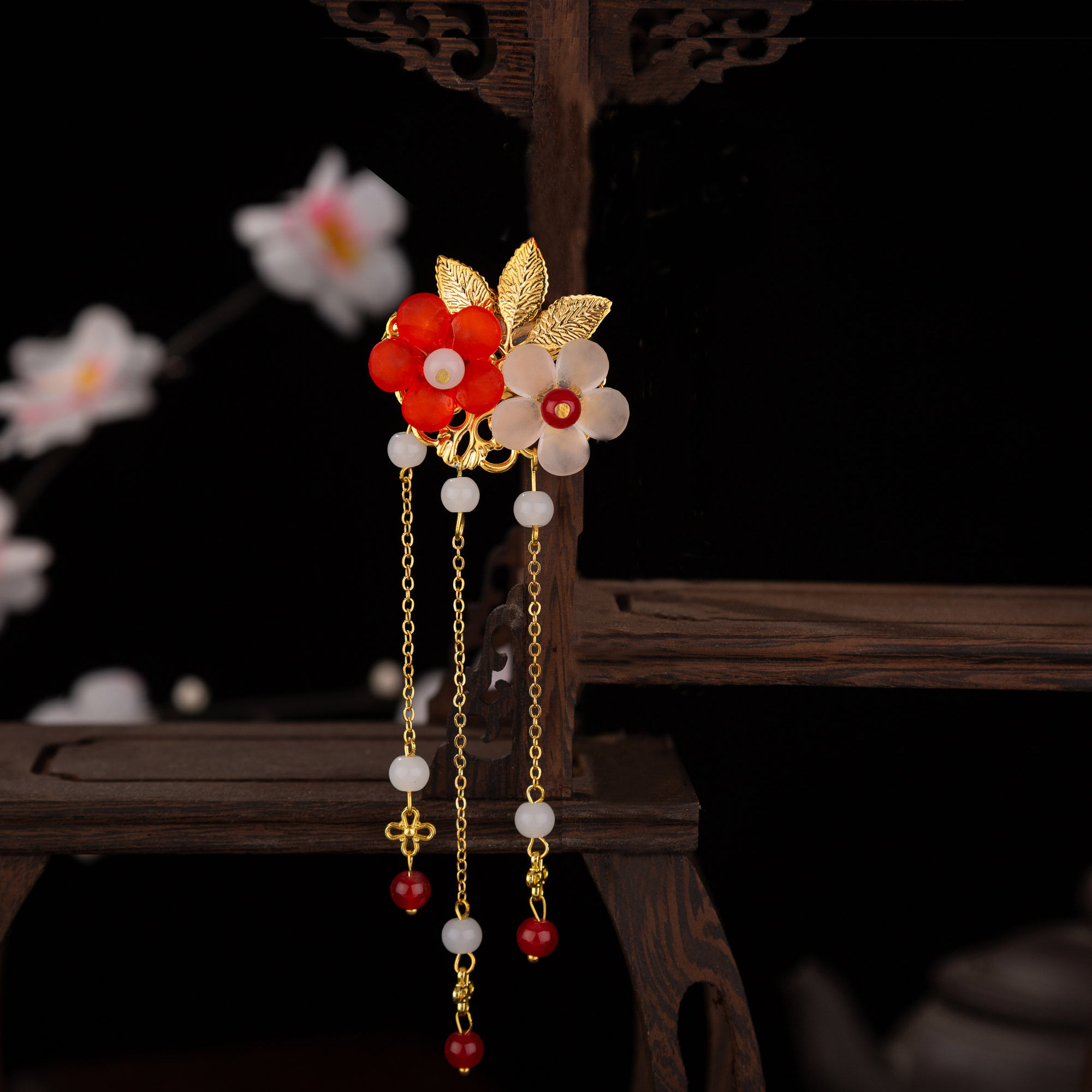 古代头饰发夹流苏子女古风步摇汉服发簪配汉发饰