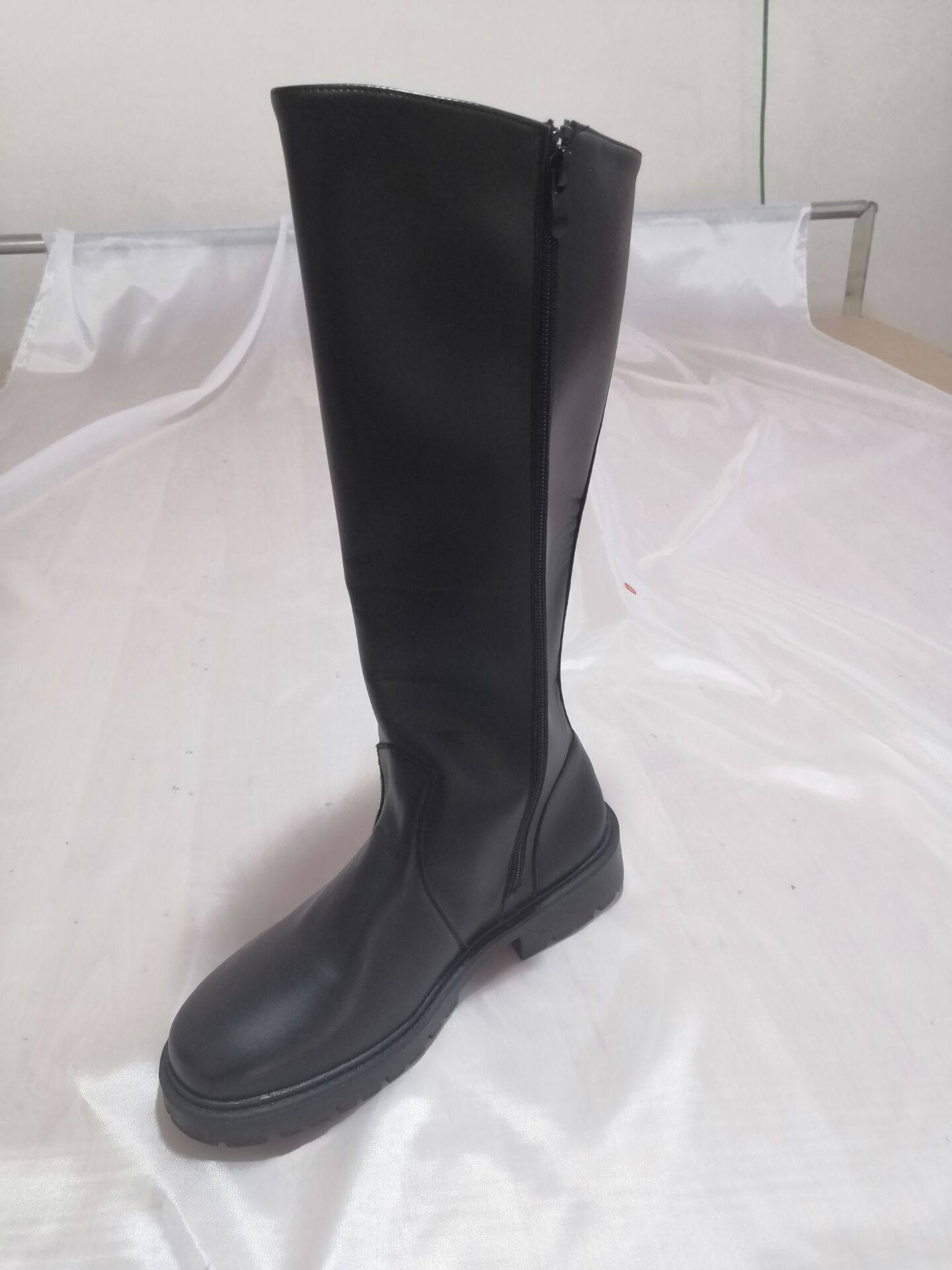 马靴新款皮靴阅兵长筒仪仗队高筒靴骑马男女舞台时装靴