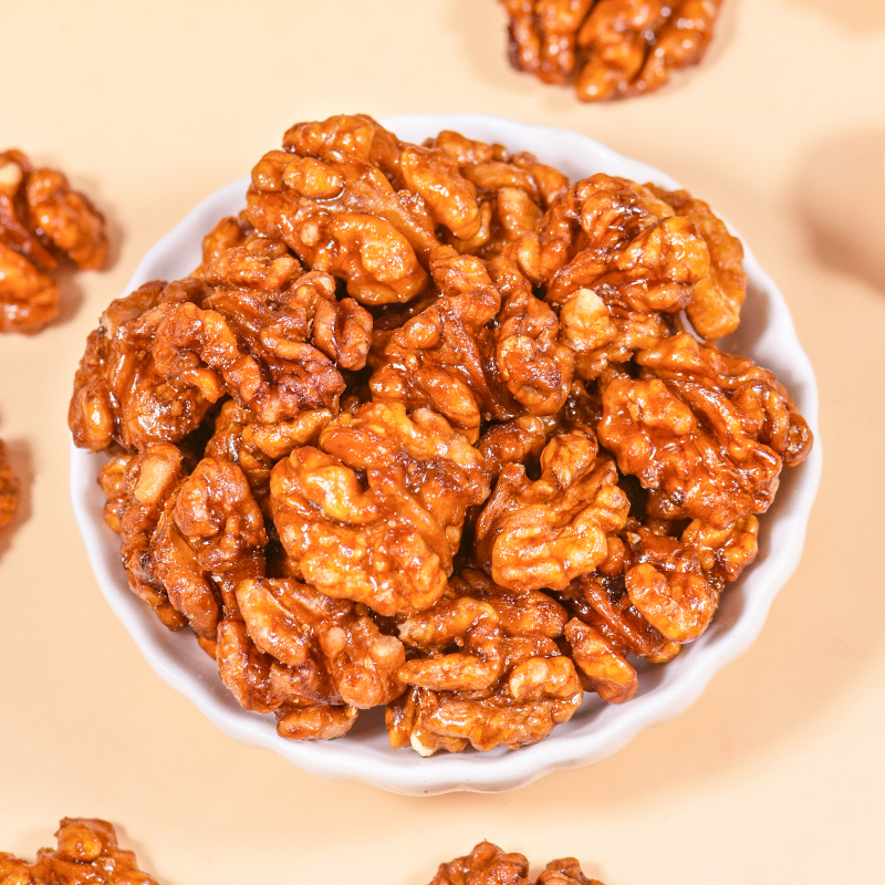 琥珀核桃仁500g净重罐装孕妇坚果焦糖蜂蜜零食核桃仁