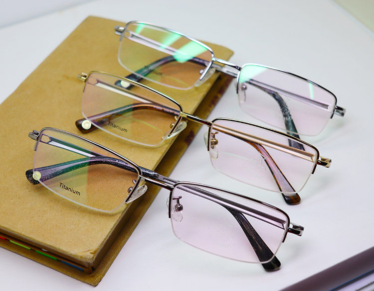 专柜正品sidupolo保罗纯钛金属半框眼镜架男式眼镜架