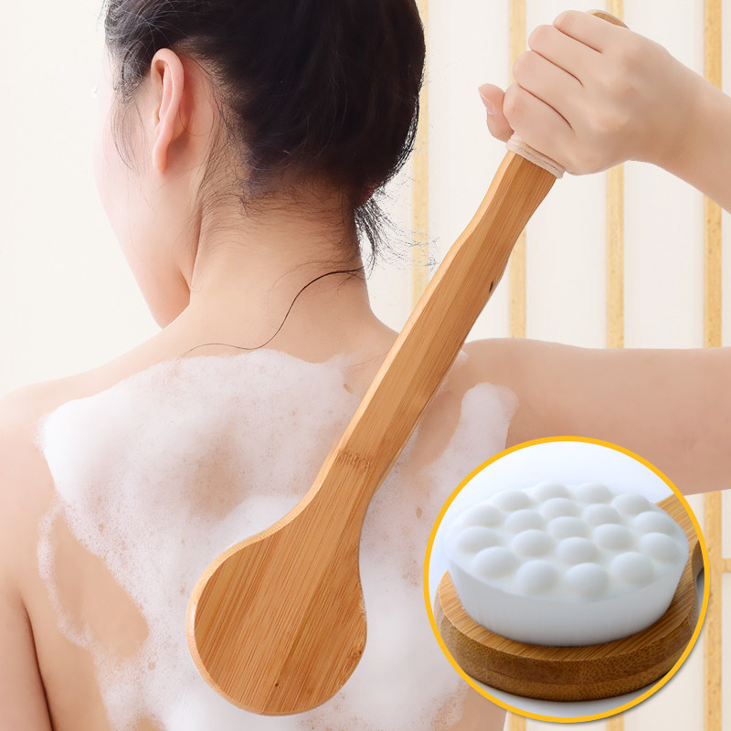 软毛洗澡刷子长柄搓澡神器猫爪刷干身体后背浴刷