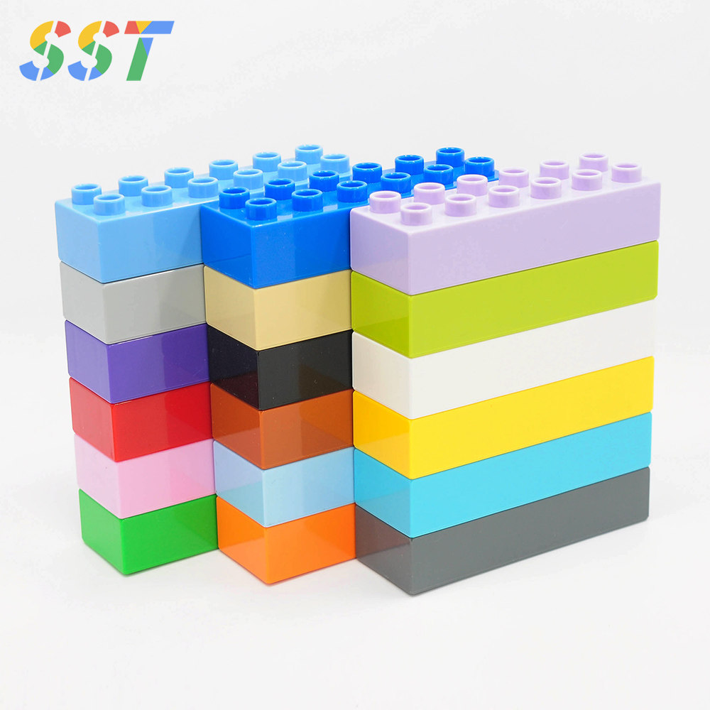 国产积木颗粒2x6中阶厚砖片儿童益智力拼装塑料积木