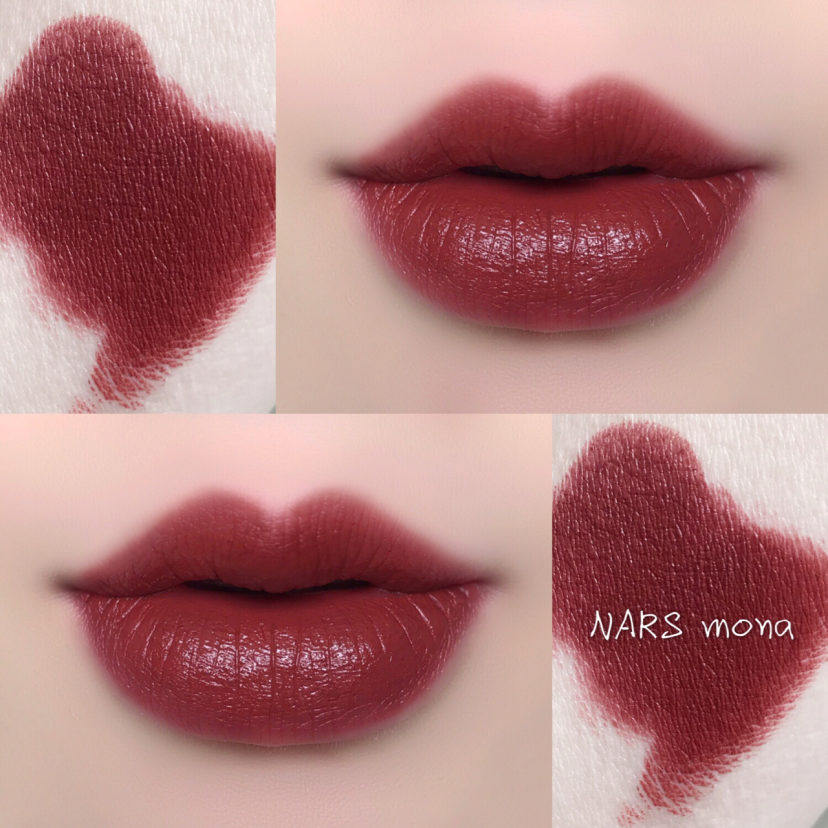 现货包邮nars纳斯口红mona纵欲惹火唇膏红棕唇膏