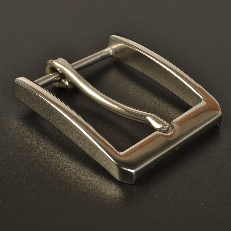 男士不锈钢皮带扣头针扣口字纯钢带扣皮带扣