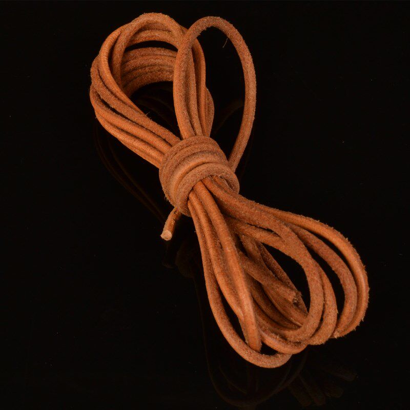 纯牛皮圆绳手工植鞣革皮革绳编织绳饰品手链项链绳串珠线牛皮绳