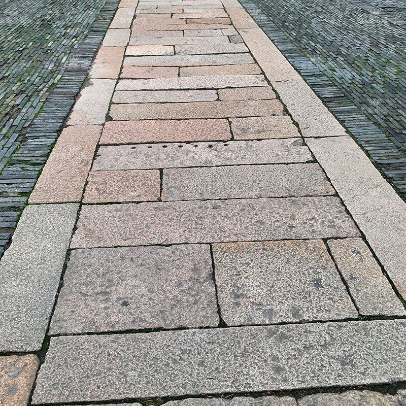 老石石板铺装石汀步门槛铺地石庭院石庭院踏步铺路石雕