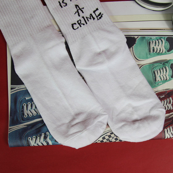 Korea Ulzzang European And American Street Simple Letter Personality Skateboard Fashion Socks Girls Neutral Medium Long Socks Men Korea Ulzzang European And American Street Simple Letter Personality Skateboard Fashion Socks Girls Neutral Medium Long Socks Men