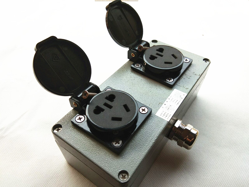 防爆插座双联防水室内外工业10a金属防腐腐蚀电源插座