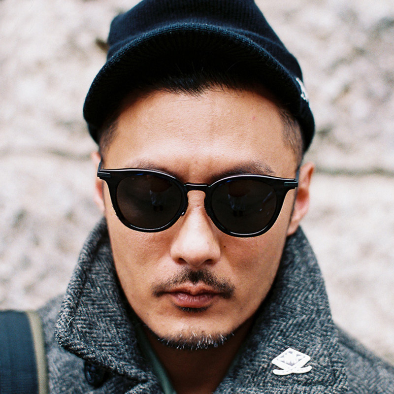 余文乐墨镜2020新款偏光太阳镜个性男士开车复古太阳眼镜