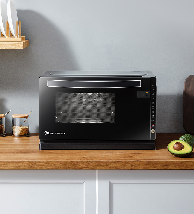 美的208e变频微波炉微烤一体烤箱小型家用下拉微波炉