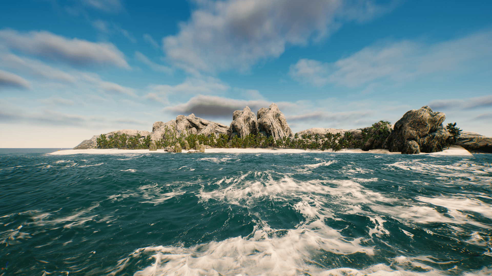 海洋大海波涛船只物理模拟插件虚幻ue4oceanology设计素材