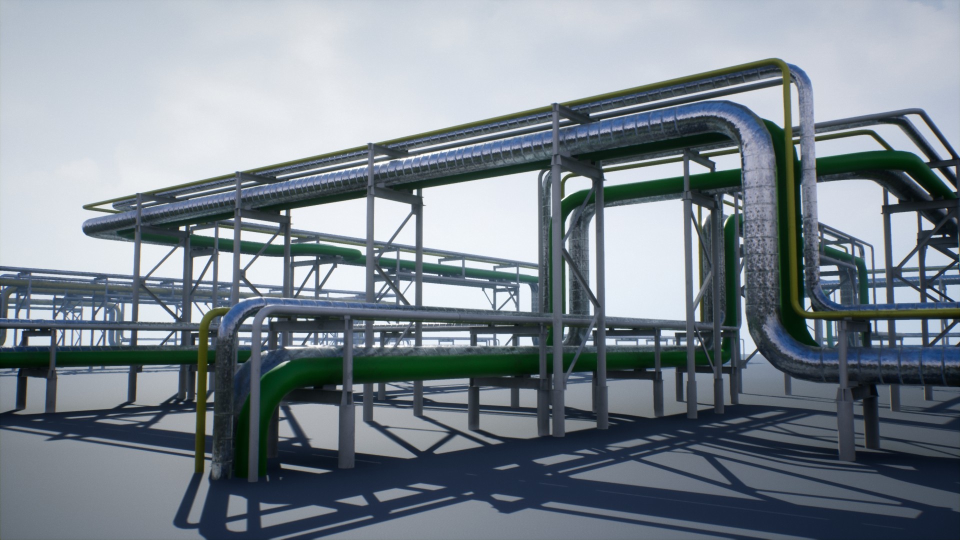 模块化输油管道道具虚幻ue4modularindustrialpipeline设计素材