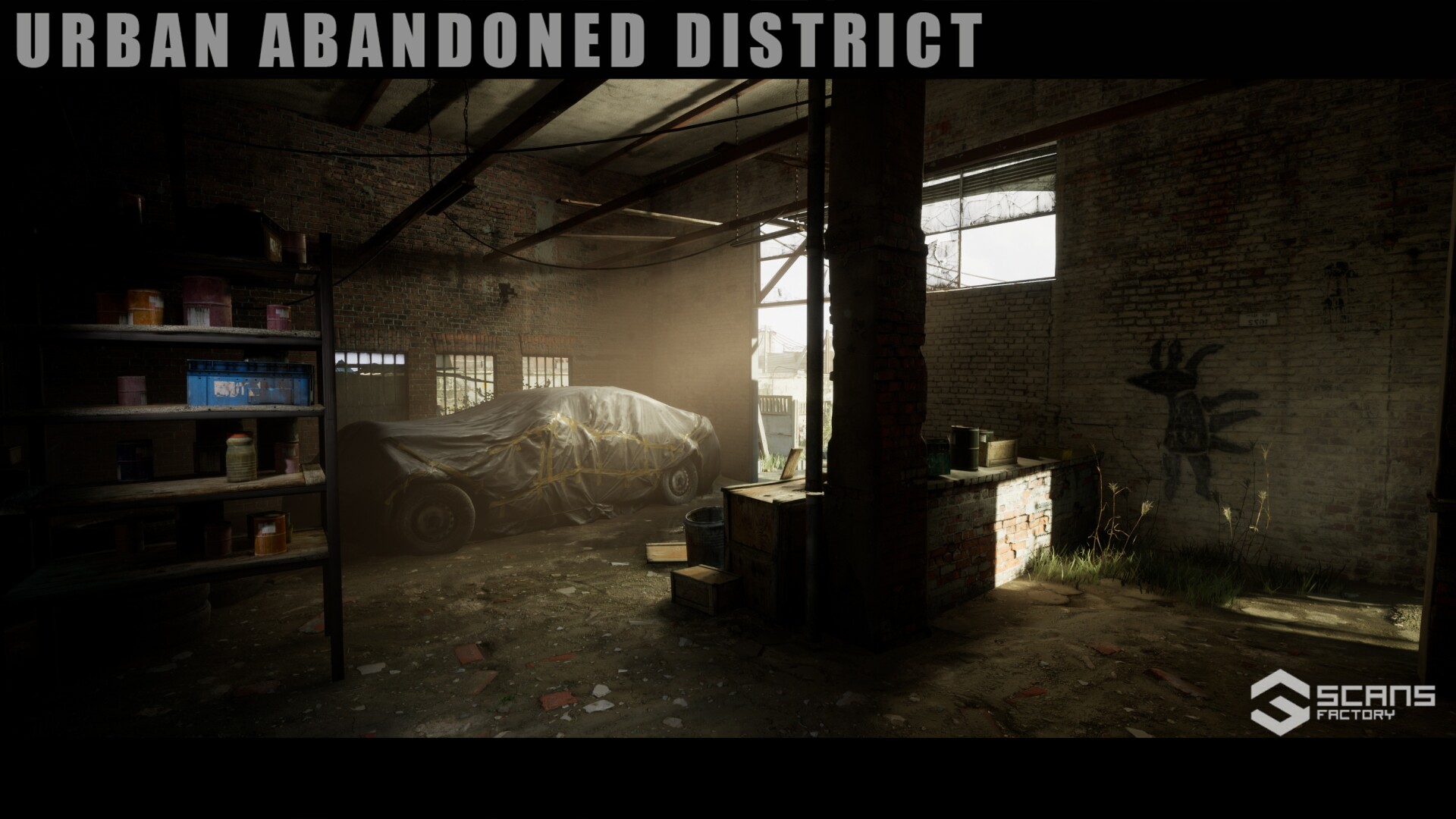 荒废废弃小镇废墟场景虚幻4ue4scansurbanabandoneddistrict