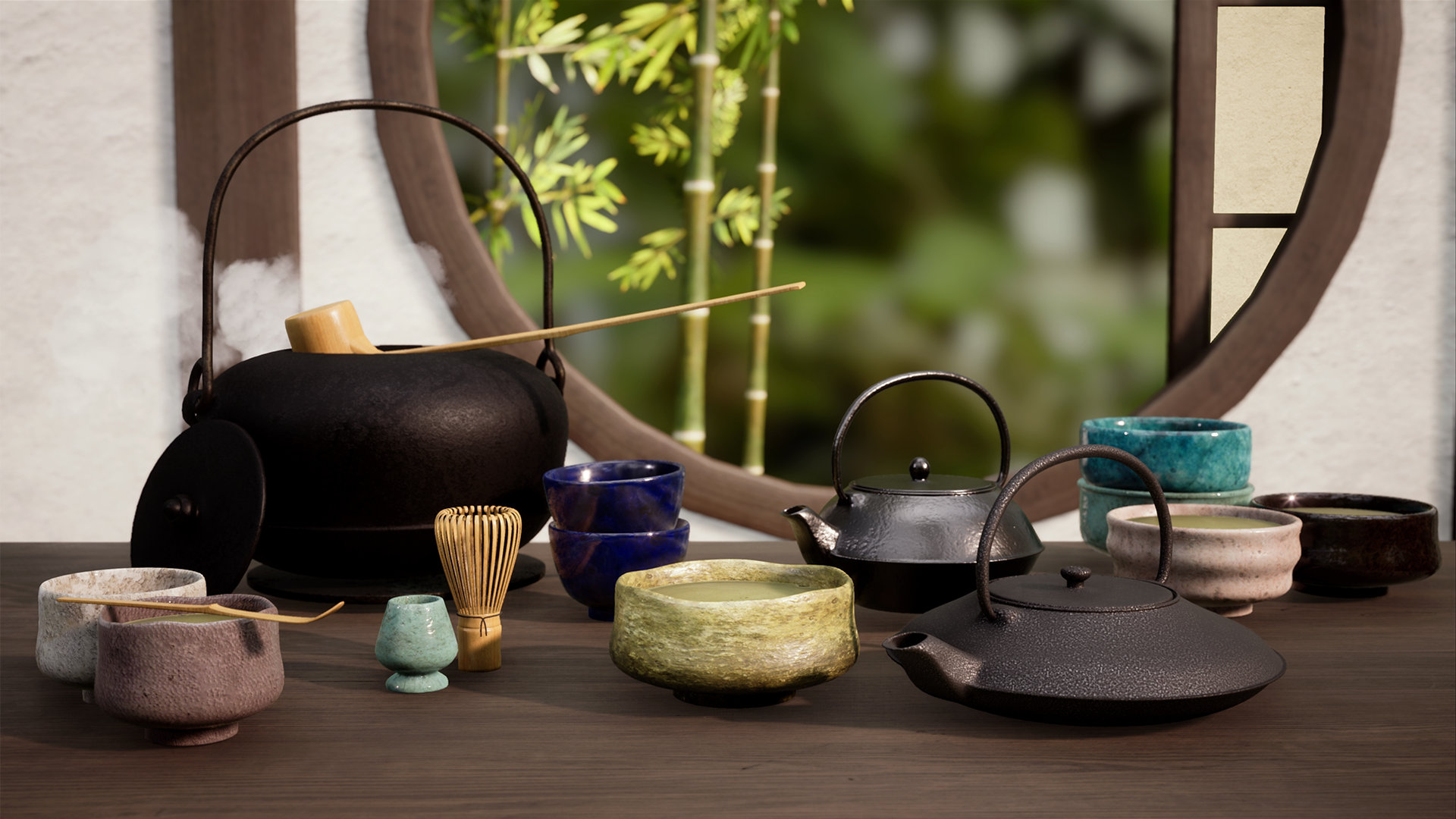 日本茶具泡茶茶道道具素材虚幻ue4japanesetea设计素材