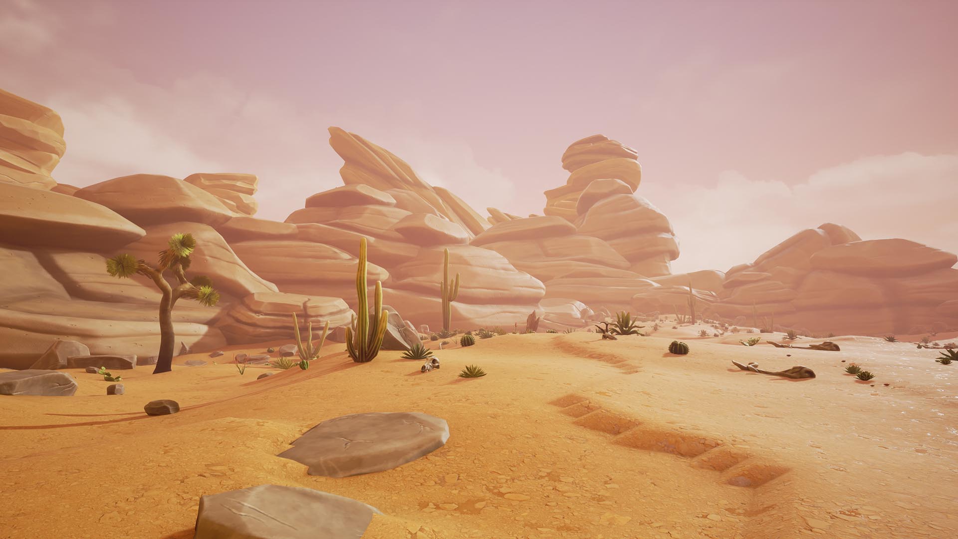 艺术风 沙漠 环境 场景 虚幻4 ue4 stylized desert environment
