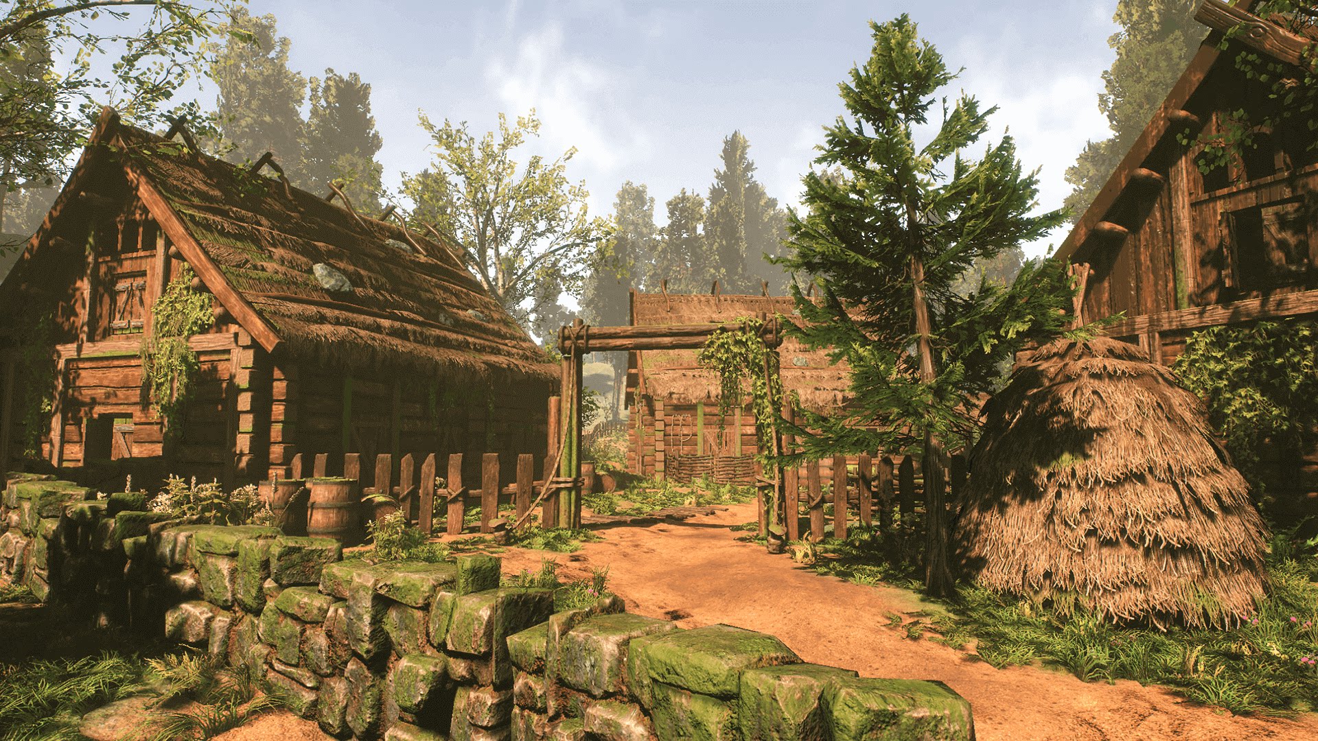 中世纪村庄村落场景虚幻4ue4oldscandinaviamedievalvillage设计素材