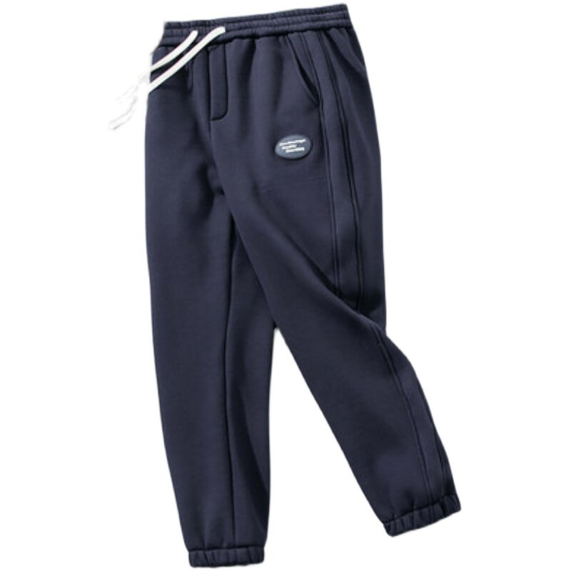 猫人冬季绒裤男外棉裤宽松羊羔绒奥粒休闲运动裤加休闲裤