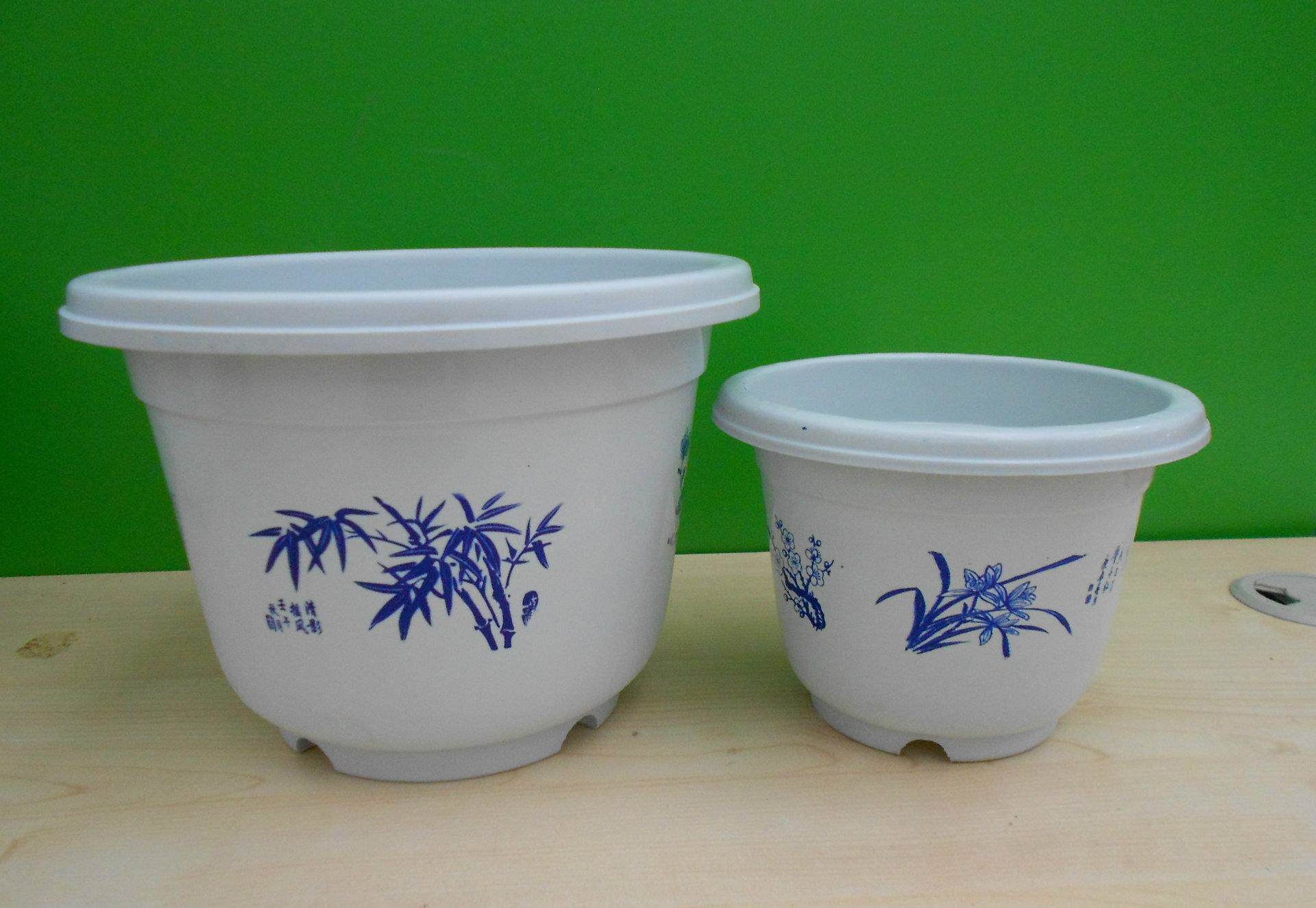 室内阳台盆栽塑料加厚大号白色环保吊兰绿萝花盆