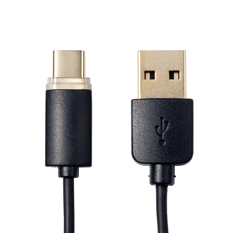 sanwa supply 双面microusb数据线 正反插 手机type-c充电线 1米