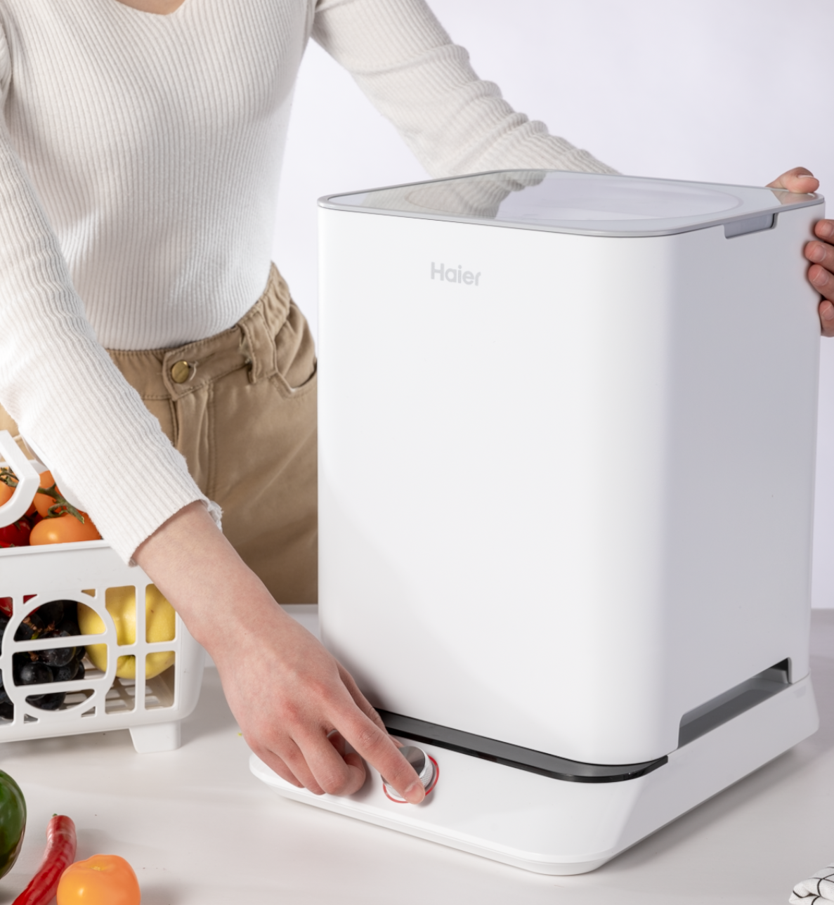 海尔洗菜机食材净化机消毒解毒机果蔬蔬菜清洗机家用全自动净食机