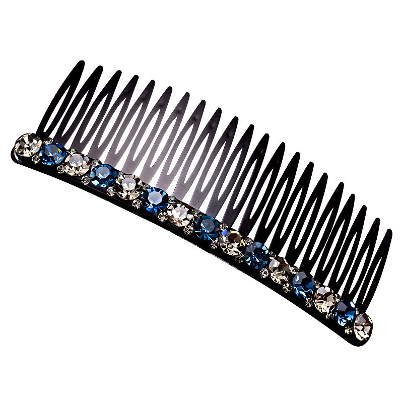 发梳刘海水钻插梳韩国头饰简约侧边边卡碎发发饰