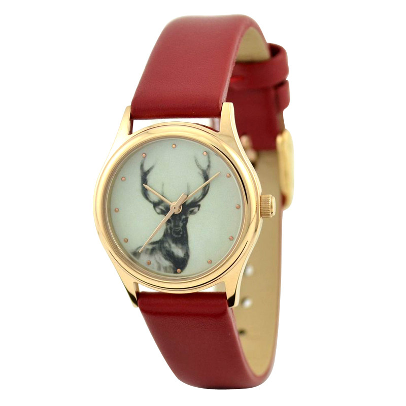 香港设计师lawrence地图简约知性个性防水皮带女表顺丰包邮