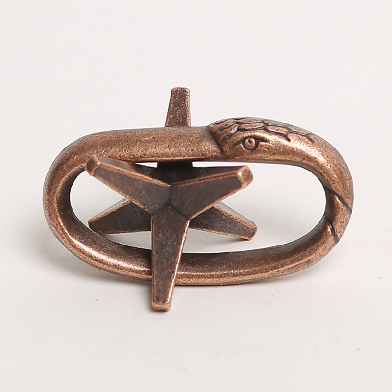 铁铜合金解扣九连环解环智力锁鲁班扣烧脑锁孔明锁成人益智玩具