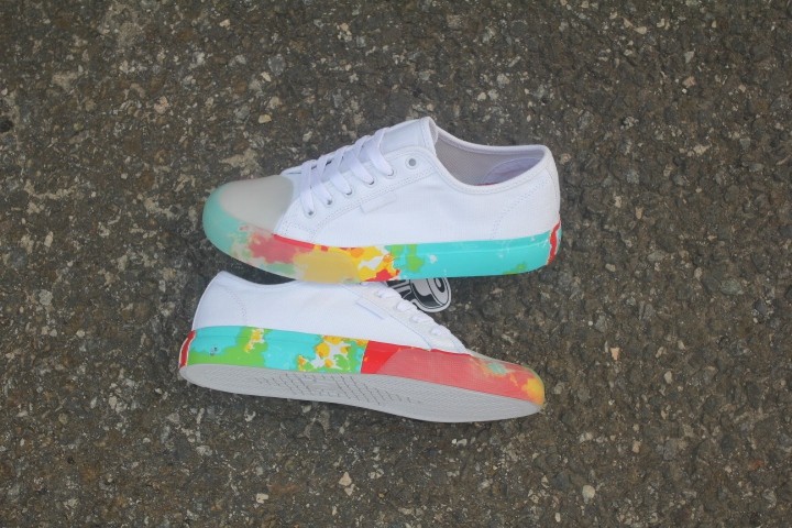涂鸦彩虹鞋边dcshoes潮男男女滑板manual舒适板鞋