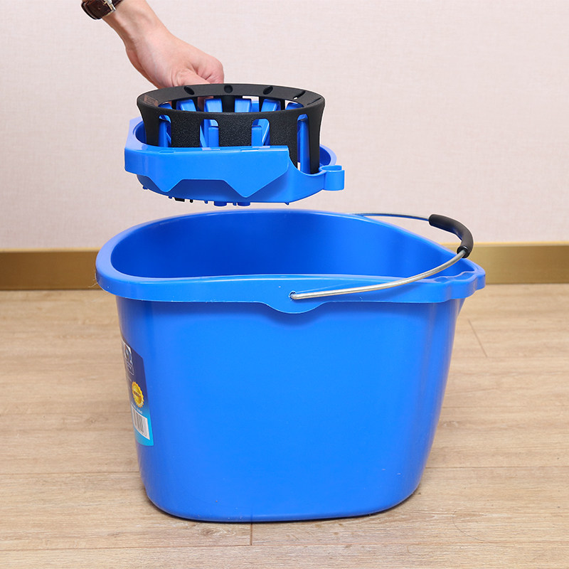挤水世家拖把家用老式拖地拧干压水甩水脱水拖把桶