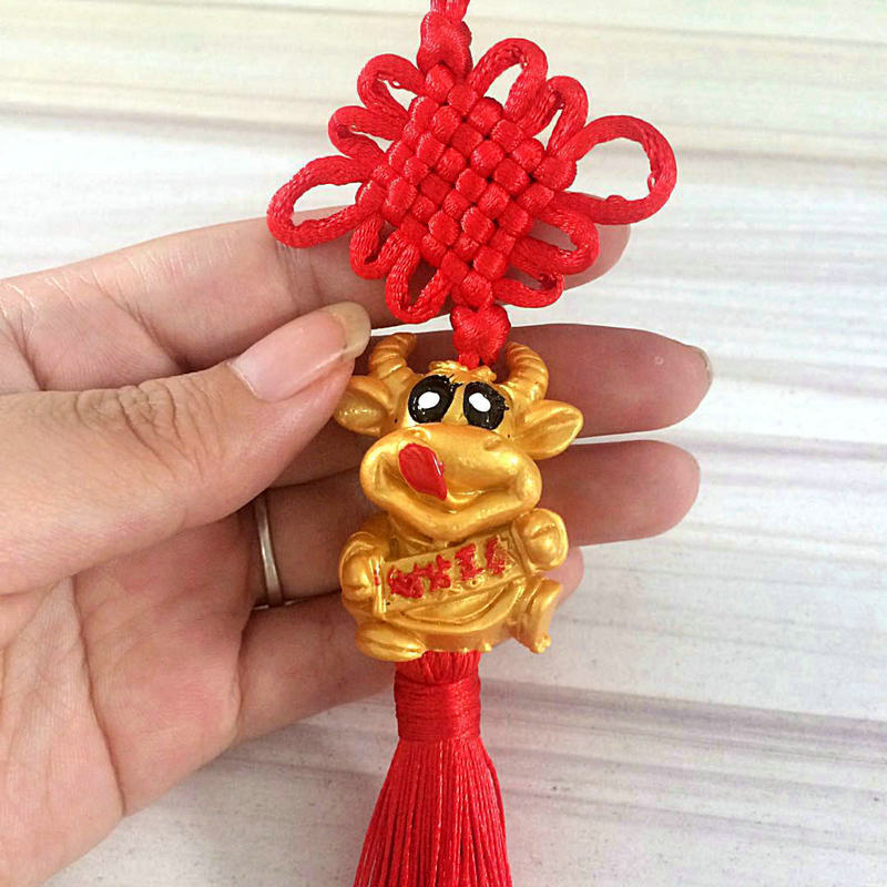 牛年新款中国结挂件十二生肖节庆装饰挂饰春节喜庆中国结