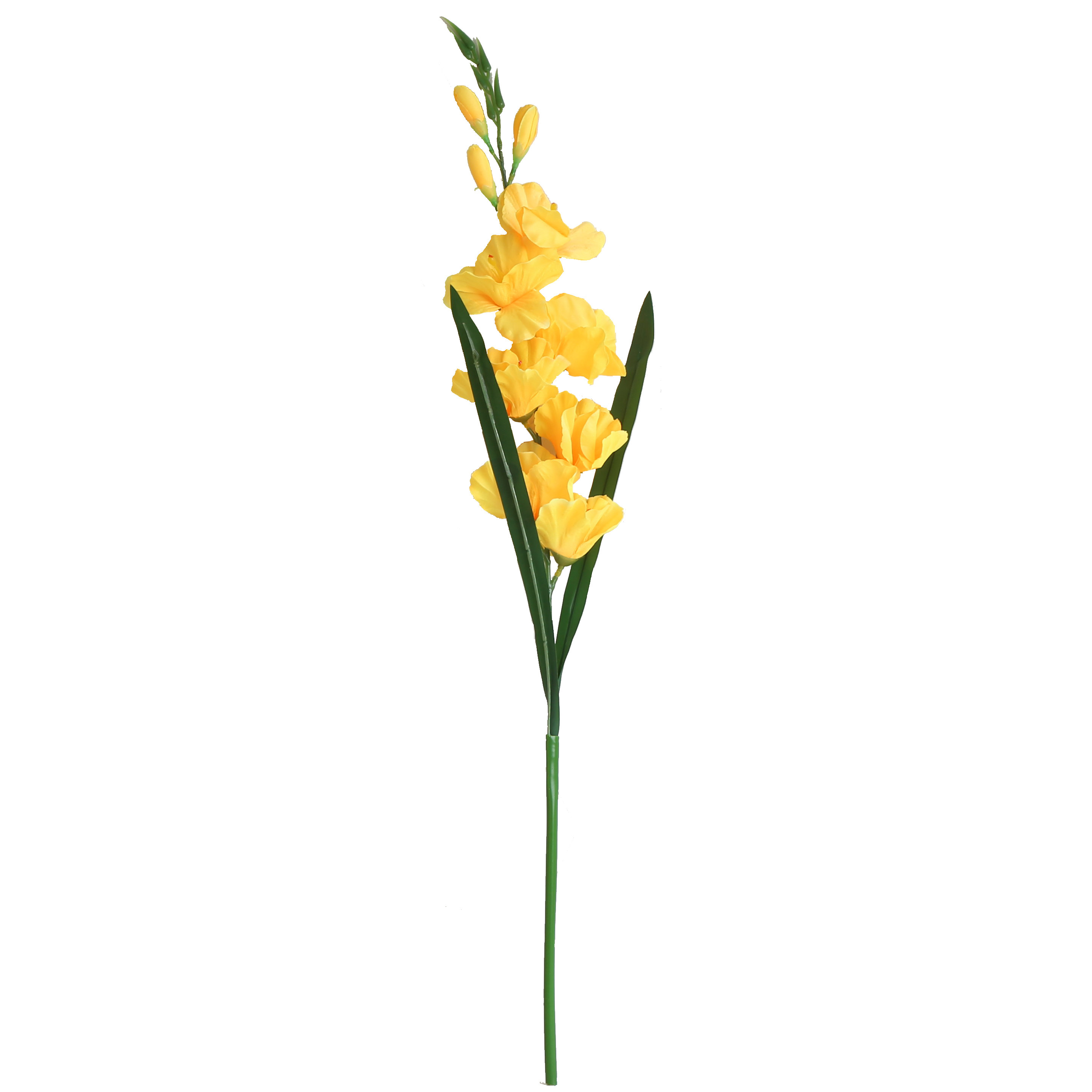 欧式仿真花客厅摆设茶几餐桌玄关装饰摆件假花绢花剑兰跳舞兰花