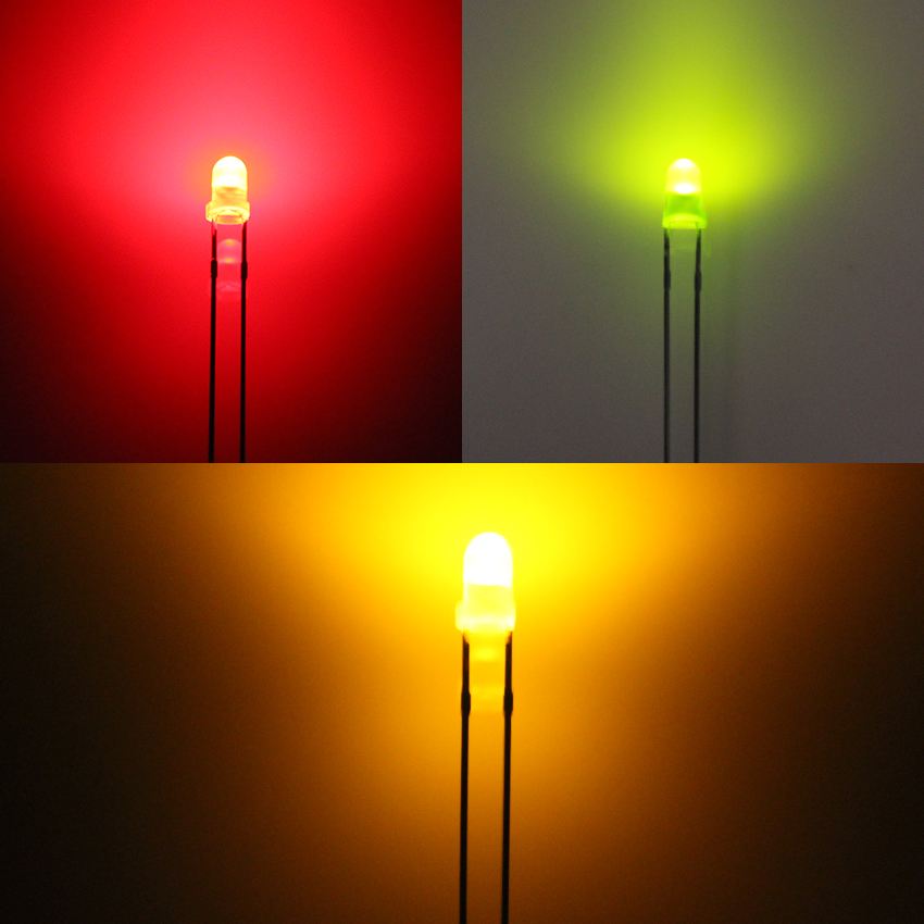 红发发红长脚f3圆头加长led灯珠3mm超长led灯珠