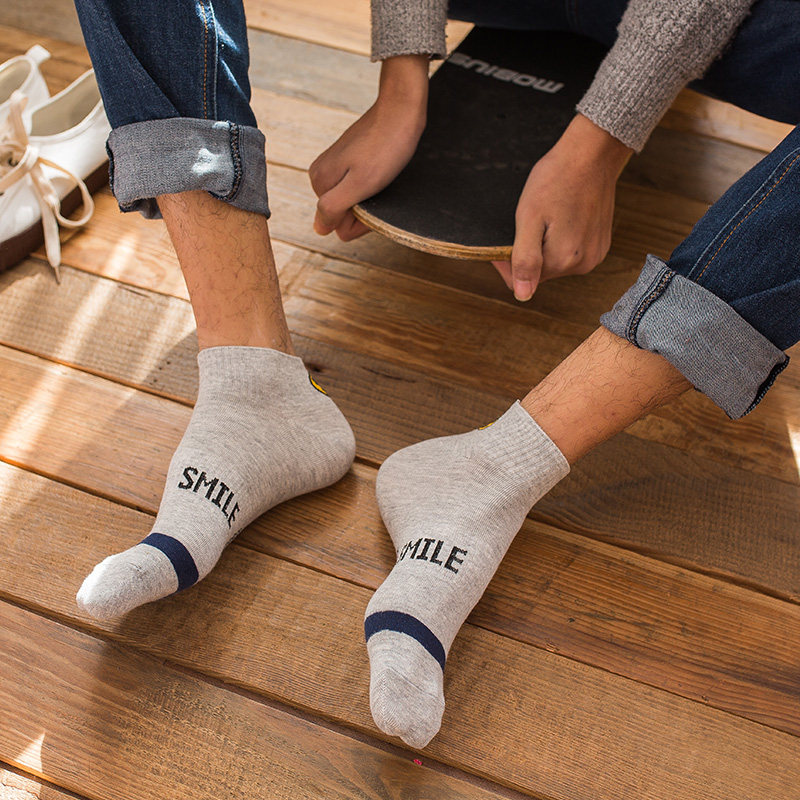 袜子袜子男男潮短袜浅口夏季薄款防臭男士运动短袜
