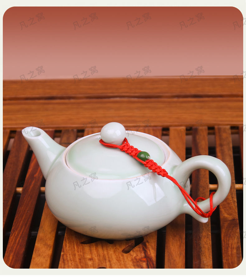 茶壶手工壶绳紫砂壶绳子编织陶瓷珠绑壶茶杯壶盖茶道