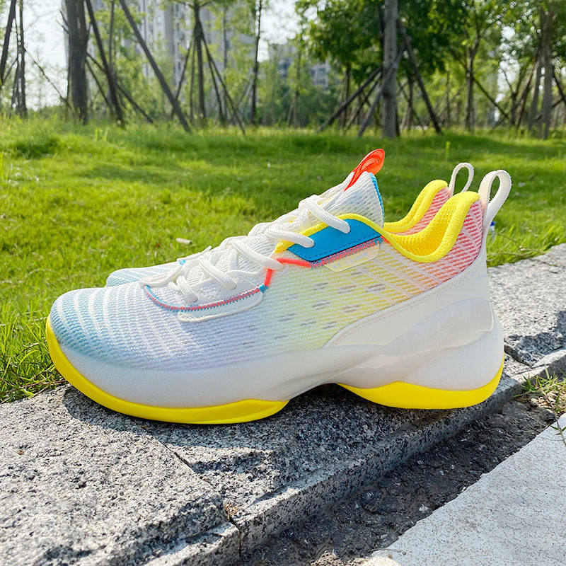 安踏轻骑兵7代低帮篮球鞋秋季外场耐磨实战透气篮球鞋