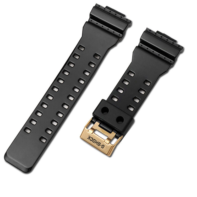 卡西欧g-shock硅胶手表带 男ga-110gb黑武士防水运动原装橡胶表带