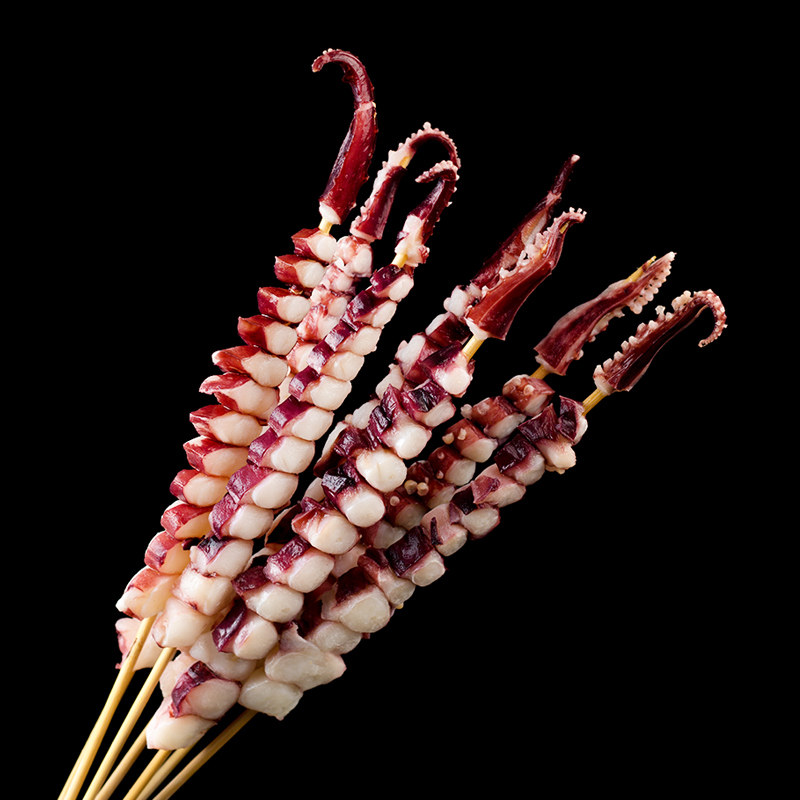 章鱼鱼龙珠串烧烤食材铁板鱿鱼须小串新鲜冷冻冷冻章鱼