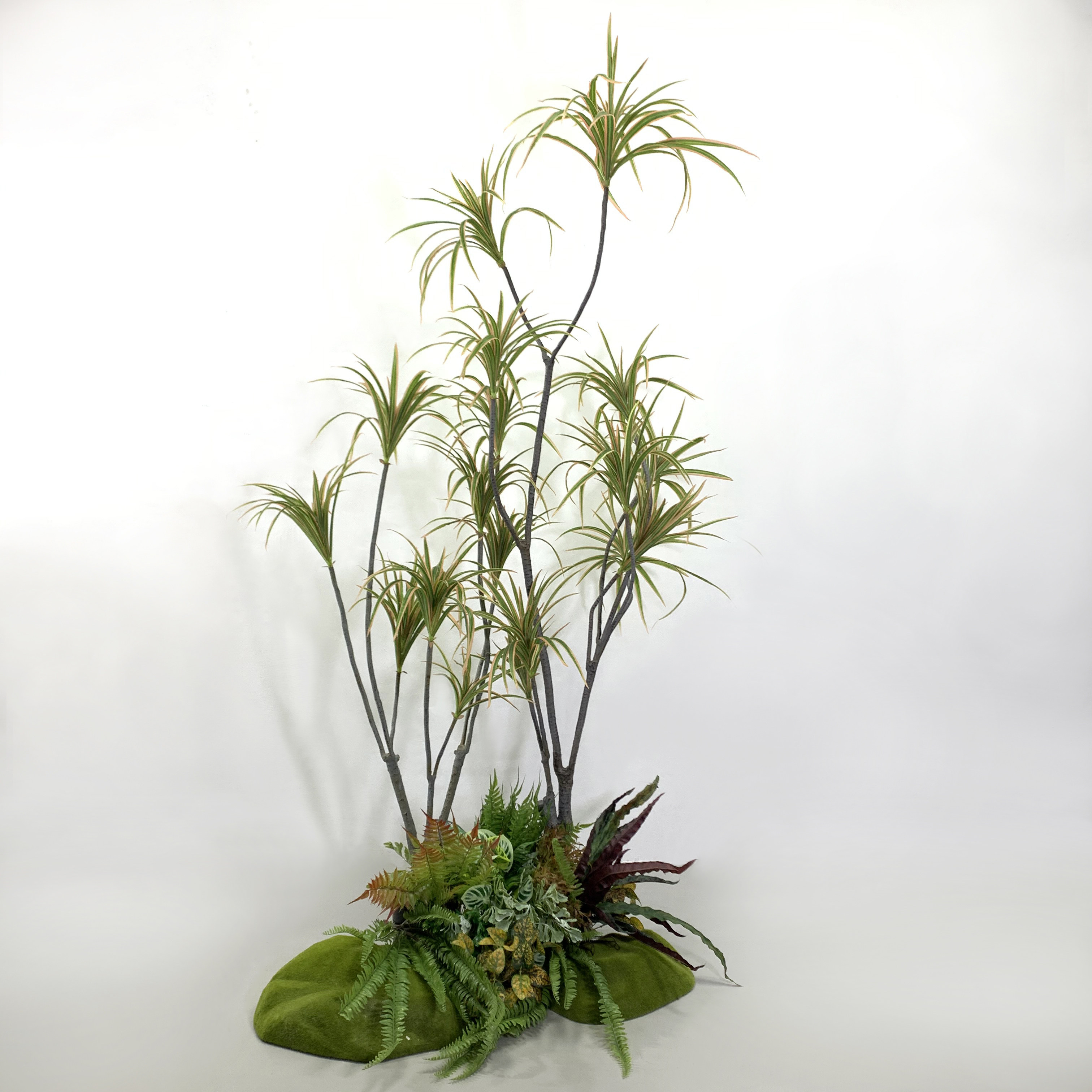 大型仿真植物红边巴西西铁盆栽橱窗拍摄道具仿真植物盆景