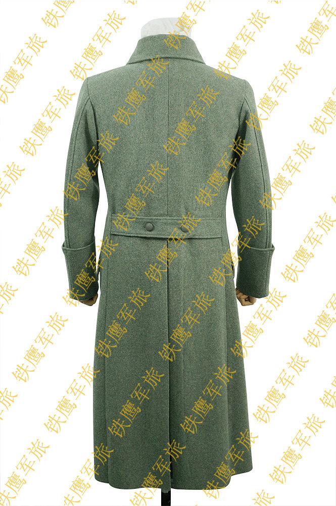 高级定制德军m40m42灰色士兵羊毛毛呢大衣毛呢大衣