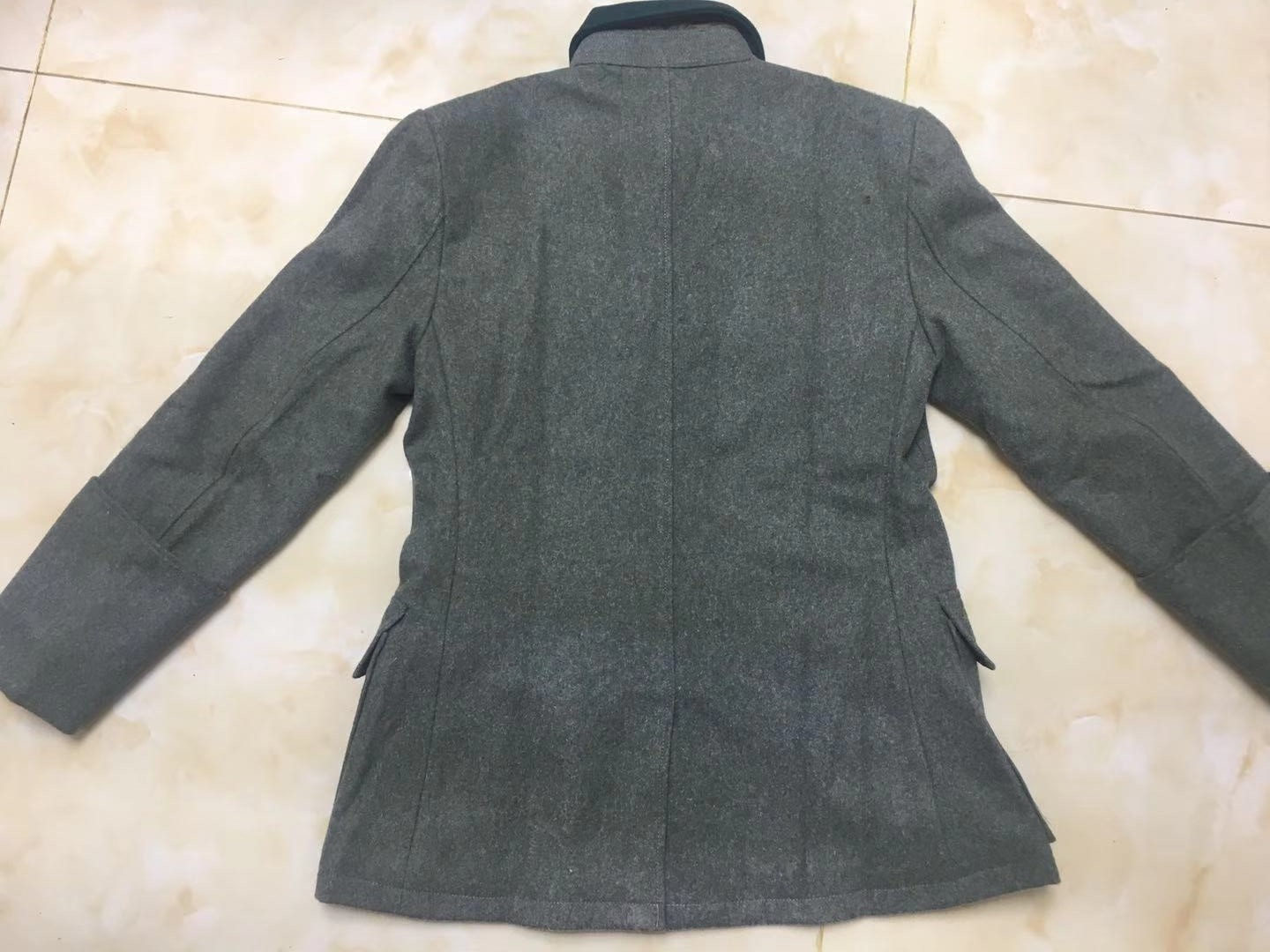 上衣m36少将版本原野m41毛呢灰绿野战夹克风衣