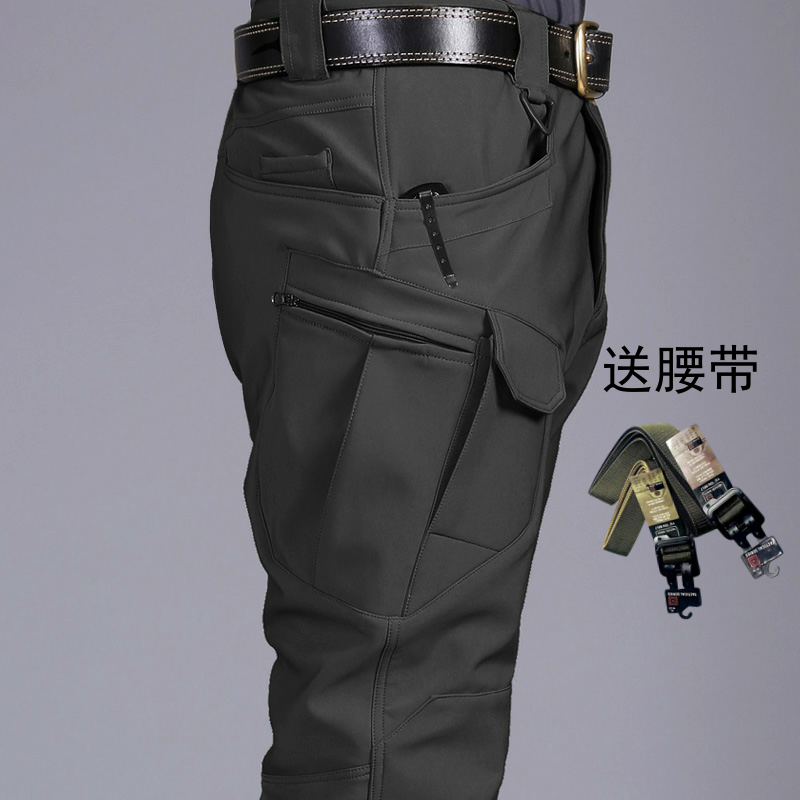 户外冲锋裤防水ix7战术裤男加绒加厚秋冬迷彩裤执政官工装裤宽松