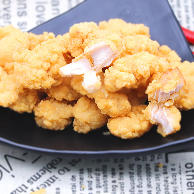 博远 劲脆鸡米花肉糜 休闲小吃 鸡米花 kf口味1kg*10袋 整箱包邮