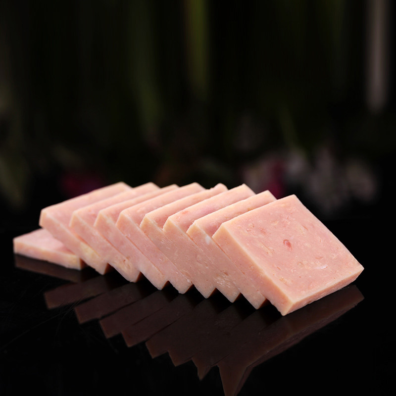 午餐王家鸡肉原味肉肠320g火腿肠即食方形罐头肉制品