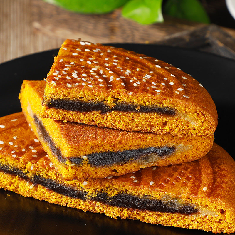 糕点云南特产荞饼传统豆沙三香零食小吃点心月饼